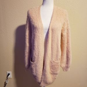 Love Riche Fuzzy Cardigan‎ Sweater Size Small